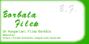 borbala filep business card